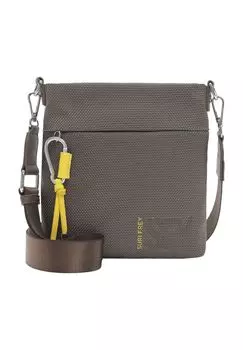 Сумка через плечо, меланжевая, на молнии, женская SURI FREY, тауп