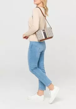 Сумка через плечо Мелина, на молнии, с рисунком, женская L.CREDI, цвет Beige Multi