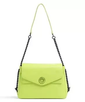 Сумка через плечо Mellow Neon из зернистой телячьей кожи. Mandarina Duck, зеленый