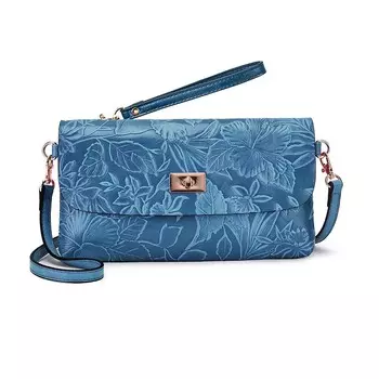 Сумка через плечо Mellow World Sarita с цветочным принтом, синий