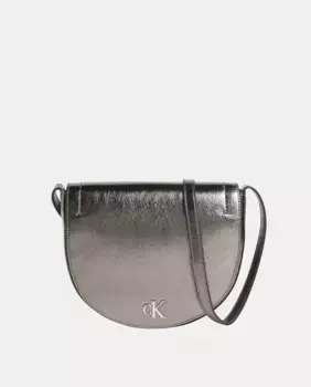 Сумка через плечо металлик Calvin Klein, серебрянный