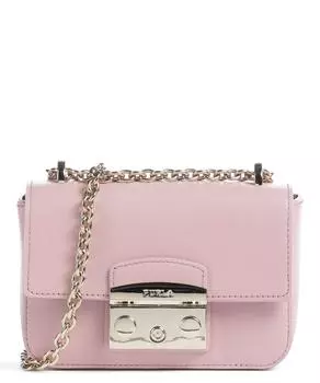 Сумка через плечо Metropolis Mini из мелкозернистой кожи Furla, розовый