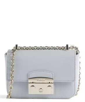 Сумка через плечо Metropolis Mini из мелкозернистой кожи Furla, синий