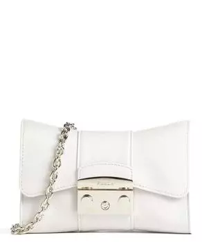 Сумка через плечо Metropolis Remix Mini из мелкозернистой кожи Furla, белый