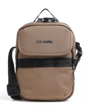 Сумка через плечо Metrosafe X из переработанного полиэстера Pacsafe, коричневый