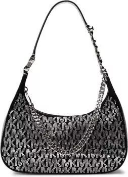 Сумка через плечо MICHAEL Michael Kors Piper Small Pouchette, цвет Black/Silver
