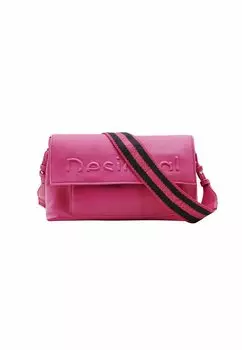 Сумка через плечо MIDSIZE HALF LOGO Desigual, розовый
