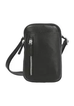 Сумка через плечо Милан, на молнии, кожаная, однотонная, мужская PICARD, черный