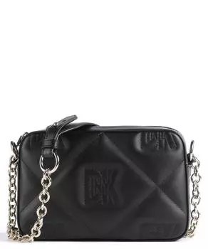 Сумка через плечо Milano Crosstown из мелкозернистой яловой кожи. Dkny, черный