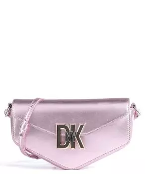 Сумка через плечо Milano Downtown из мелкозернистой яловой кожи. Dkny, розовый