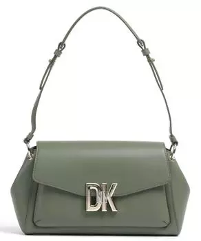 Сумка через плечо Milano из мелкозернистой яловой кожи. Dkny, зеленый