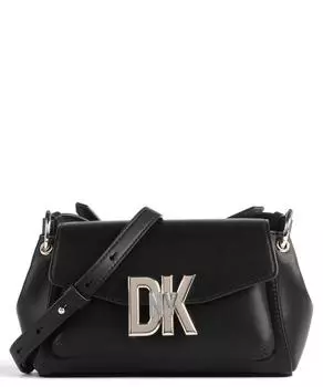 Сумка через плечо Milano из мелкозернистой яловой кожи. Dkny, черный