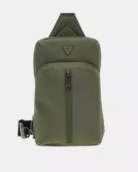Сумка через плечо Milano на молнии Guess, цвет Verde Militar
