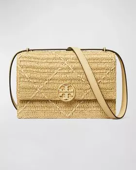 Сумка через плечо Miller из рафии Tory Burch, цвет Natural