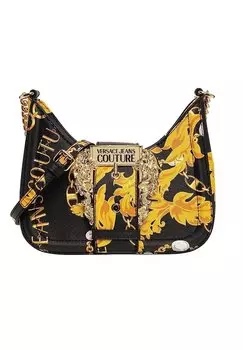 Сумка через плечо MINI HOBO CHAIN PRINT Versace Jeans Couture, черный
