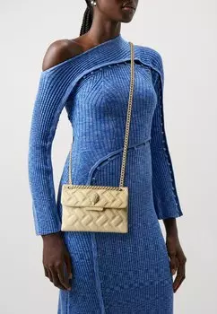 Сумка через плечо MINI KENSINGTON DRENCH Kurt Geiger London, крем
