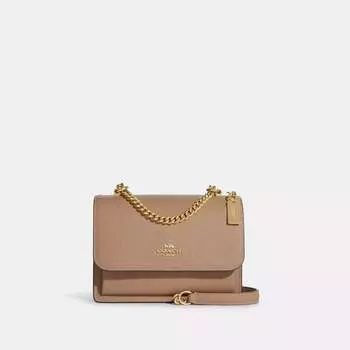 Сумка через плечо Mini Klare Coach Outlet, цвет Gold/Taupe
