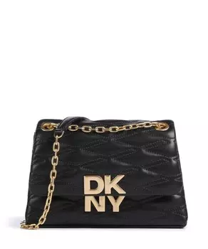 Сумка через плечо minnia из мелкозернистой яловой кожи. Dkny, черный