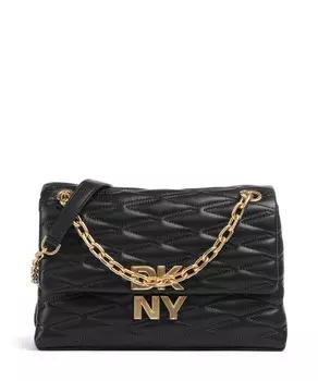 Сумка через плечо minnia из мелкозернистой яловой кожи. Dkny, черный