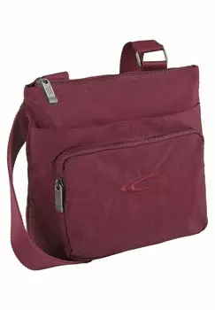 Сумка через плечо MIT REISSVERSCHLUSS AM HAUPTFACH camel active, цвет dark red