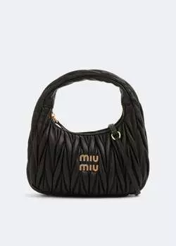 Сумка через плечо Miu Miu Matelass, черный