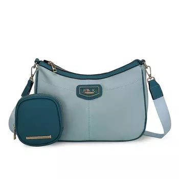 Сумка через плечо MKF Collection Freya из 2 предметов от Mia K, цвет Baby Blue Turquoise