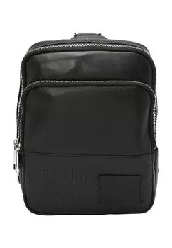 Сумка через плечо, молния, нашивка Dunmore, черный