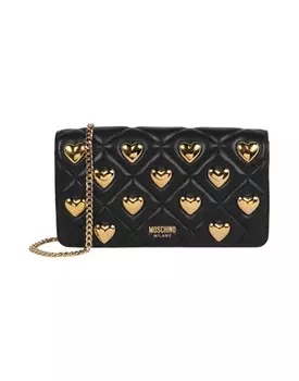 Сумка через плечо Moschino, черный