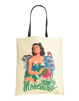 Сумка через плечо Moschino, кремовый