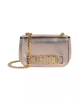 Сумка через плечо Moschino, розовое золото