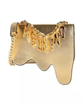Сумка через плечо Moschino, золото