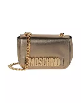 Сумка через плечо Moschino, золото