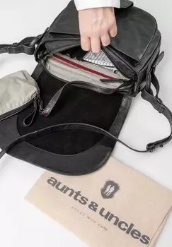 Сумка через плечо MRS. BOURBON BROWNIE Aunts & Uncles, цвет black smoke