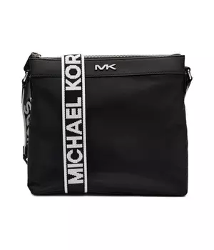 Сумка через плечо мужская Michael Kors с логотипом, черный