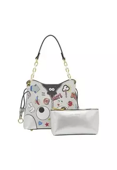 Сумка через плечо MYMO Pop Eyetheme, серебряный