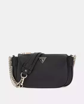 Сумка через плечо на молнии Guess, чёрный