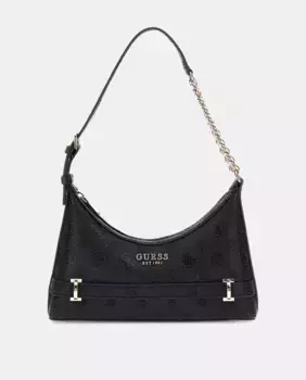 Сумка через плечо на молнии Guess, чёрный