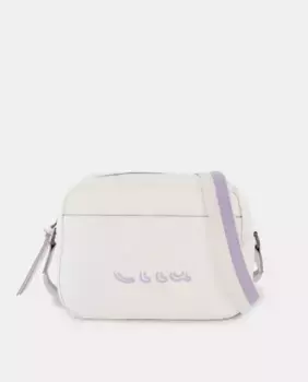 Сумка через плечо на молнии и регулируемой ручке Caminatta, белый