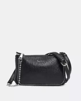 Сумка через плечо на молнии Pepe Jeans, черный