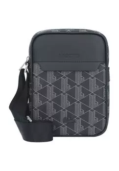 Сумка через плечо, на молнии, с рисунком, мужская LACOSTE, цвет Monogram Noir