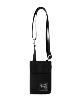 Сумка через плечо на шее Maison Kitsun, черный