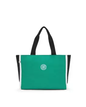 Сумка через плечо Nalo на молнии и двойной ручке Kipling, зеленый