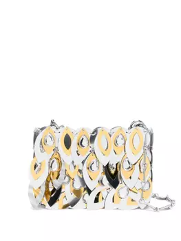 Сумка через плечо Nano Teardrop Rabanne, серебряный