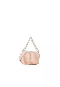 Сумка через плечо, нашивка, эмблема, женская Valentino by Mario Valentino, цвет Cipria