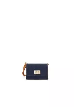 Сумка через плечо, нашивка с логотипом, поворотный замок, для женщин FURLA, цвет Mediterraneo