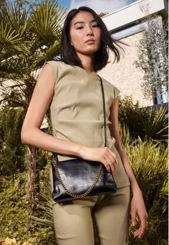 Сумка через плечо nat & nin, черная