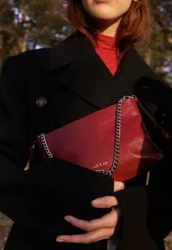 Сумка через плечо nat & nin, темно-красный