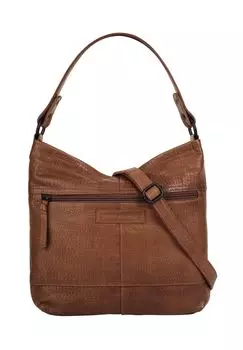 Сумка через плечо, натуральная кожа BETTY BARCLAY, цвет Cognac