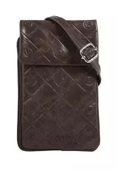 Сумка через плечо, натуральная кожа bruno banani, коричневый