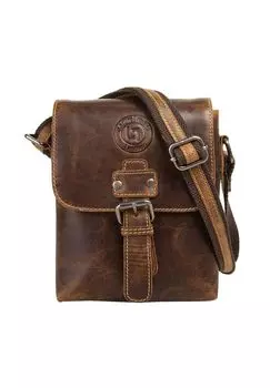 Сумка через плечо, натуральная кожа LandLeder, коричневый